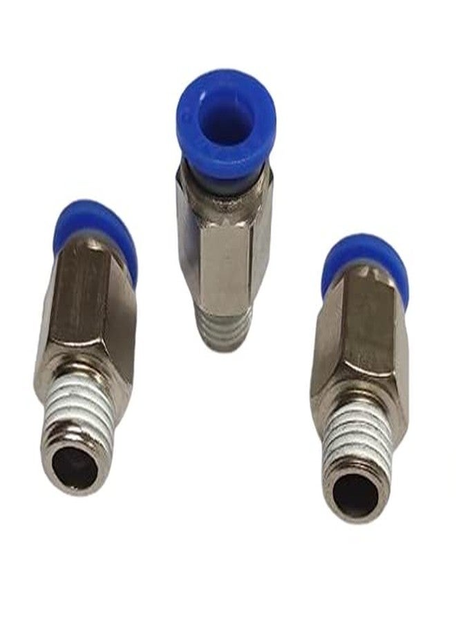 CRAFTSFY 1/4" X 10 MMOD Pneumatic Push Type Male Connector Joint Pneumatic Connector Quick Fittings Size: 1/4" X 10 MM OD Quick Air Fittings Size:1/4 X 10 MM (Pack of 3) - Image 5